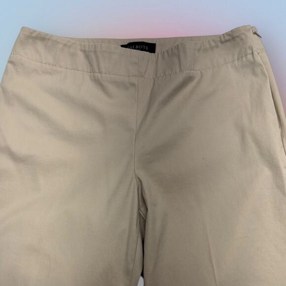 TALBOTS Women’s 6P Beige Capri Pants HERITAGE - Picture 1 of 4